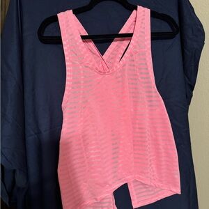 Pink Striped Tank Top